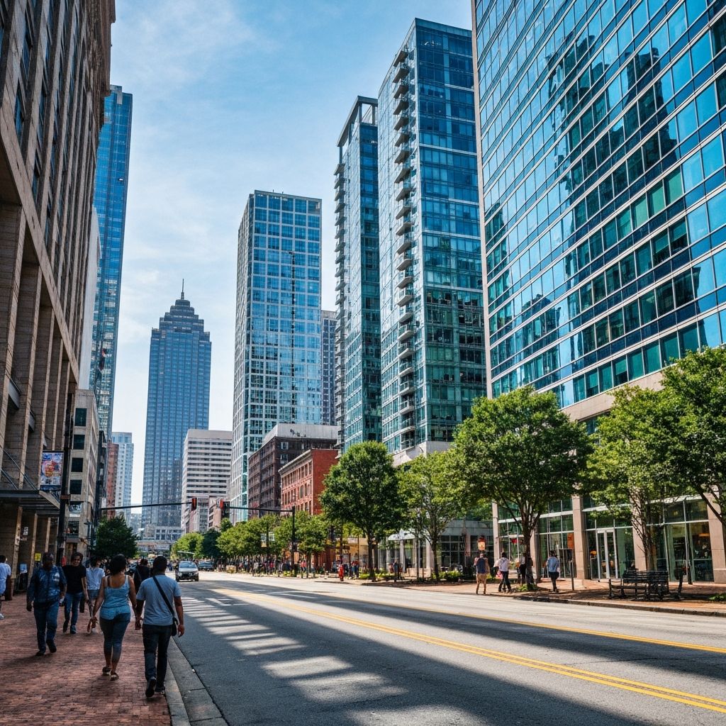 Peachtree Street Midtown Atlanta corridor