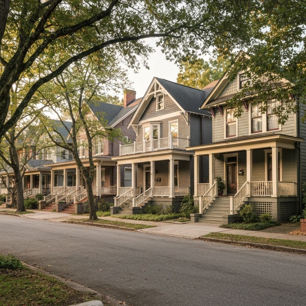 Virginia Highland Craftsman bungalows tree-lined streets