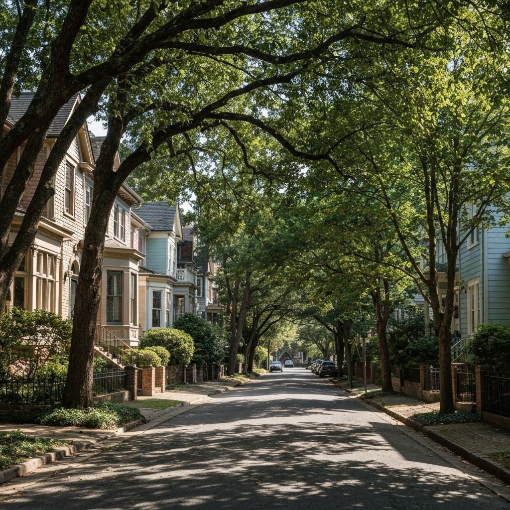 Virginia Highland Tree-Lined Street