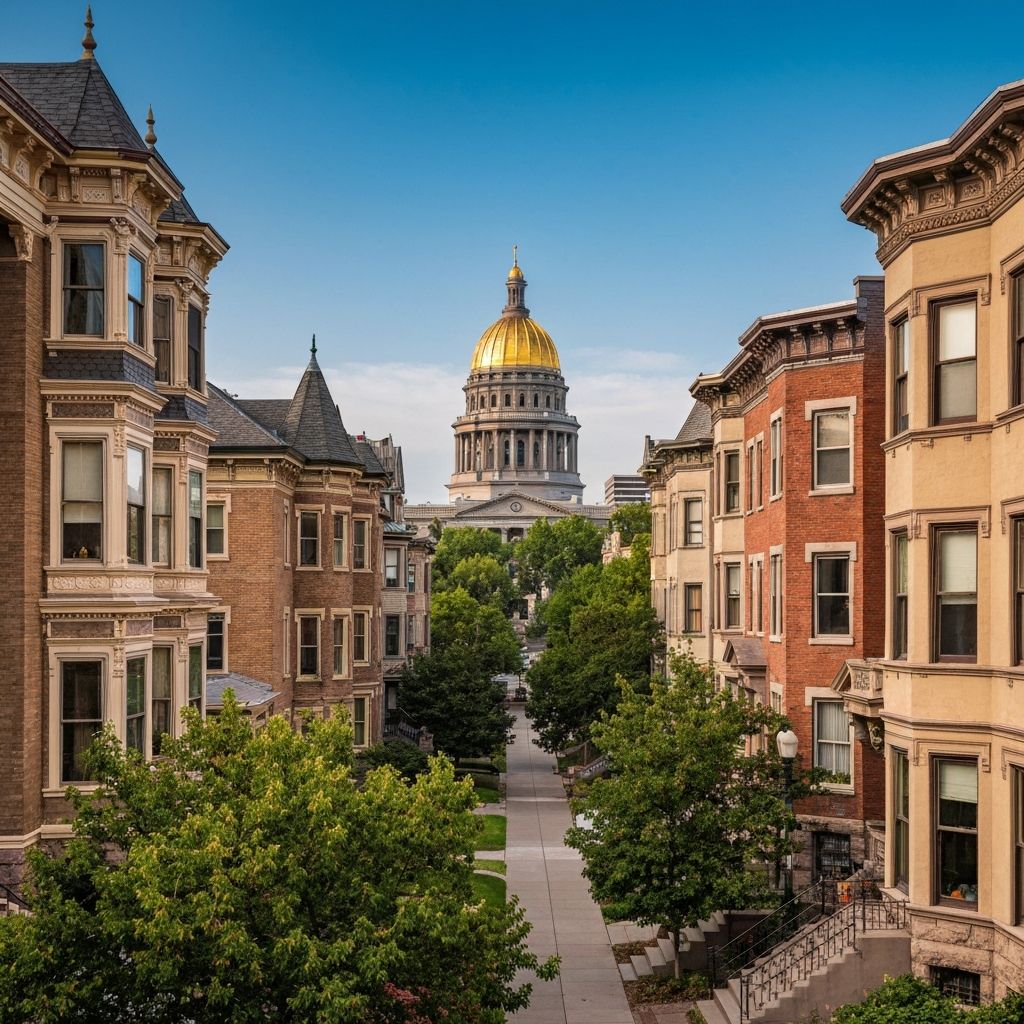 Capitol Hill Denver Victorian homes and apartments