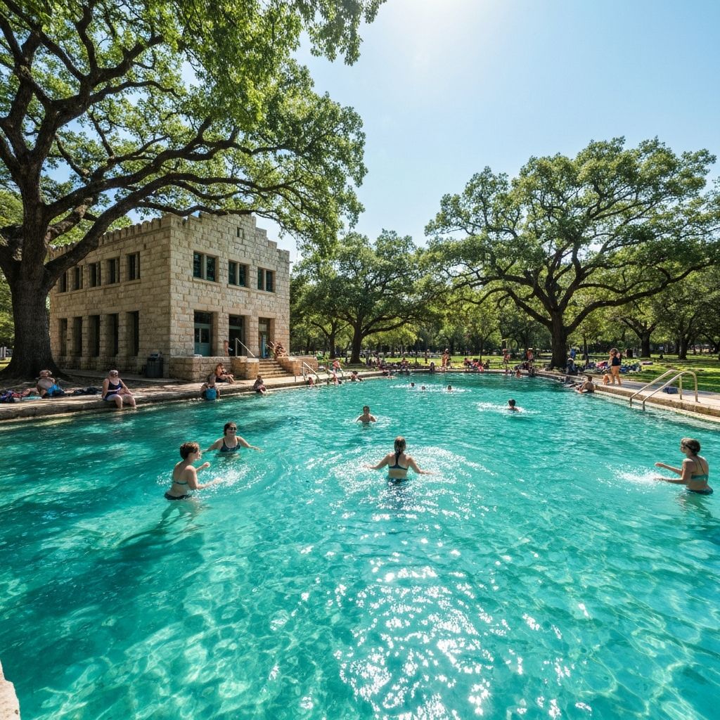 Barton Springs Pool Zilker Park Austin TX