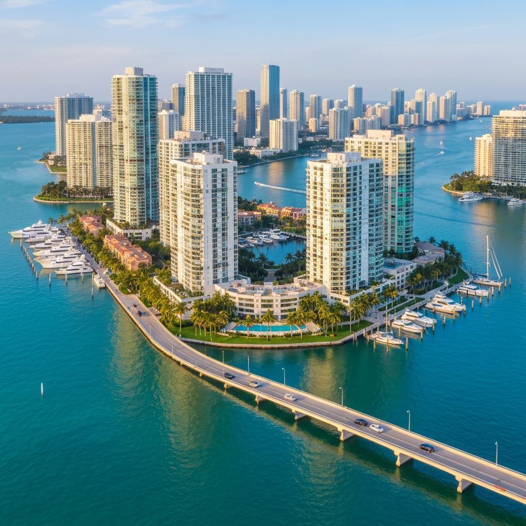 Brickell Key island condos Miami