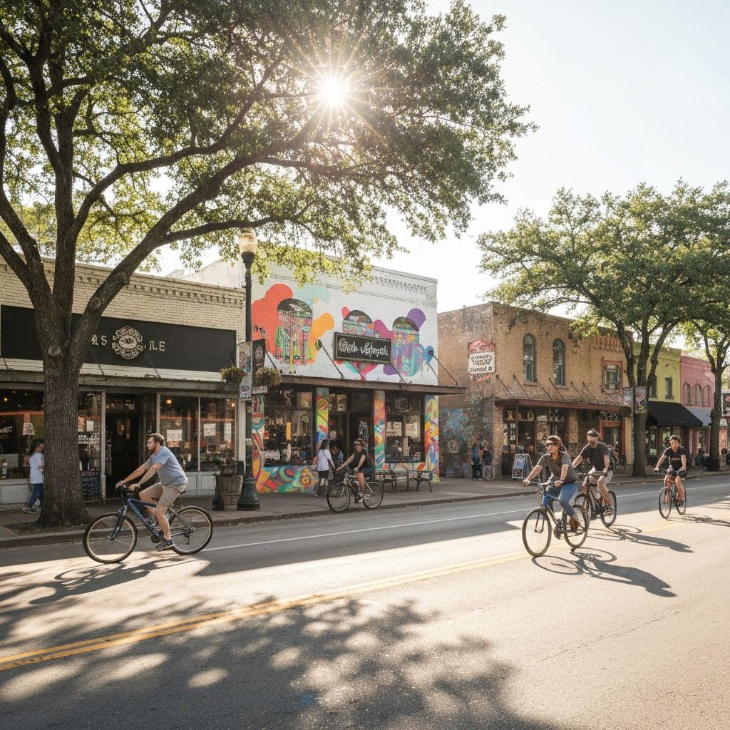 Manor Road Austin TX Cherrywood neighborhood commercial corridor