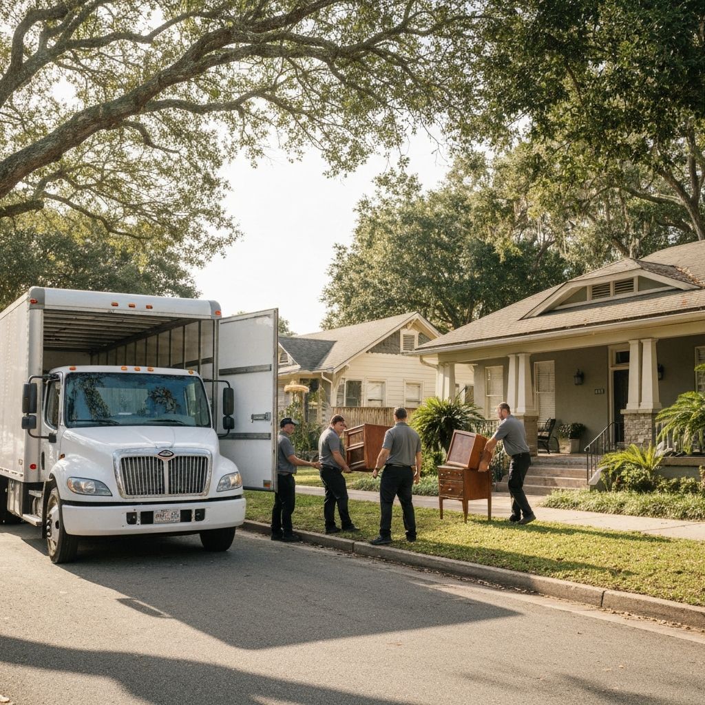 Professional movers College Park Orlando bungalow