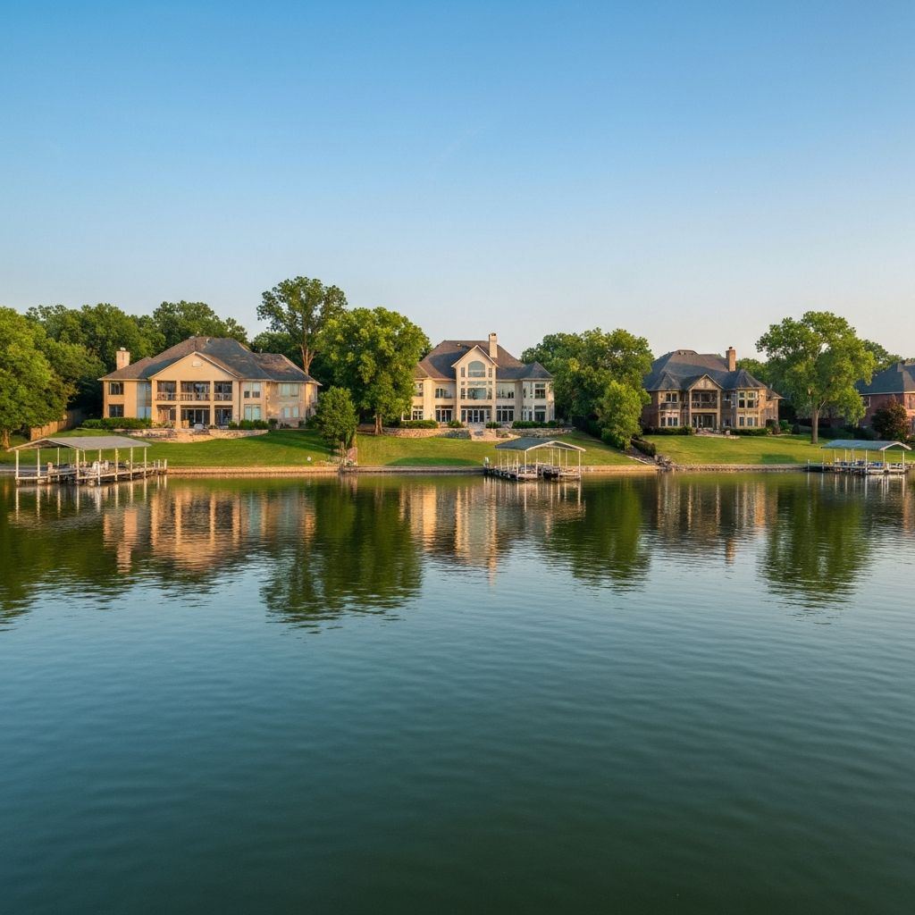 Lake Quivira waterfront luxury homes Kansas City KS