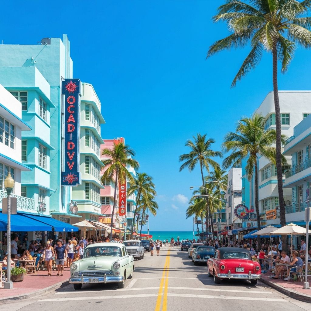 South Beach Ocean Drive Art Deco Miami Beach