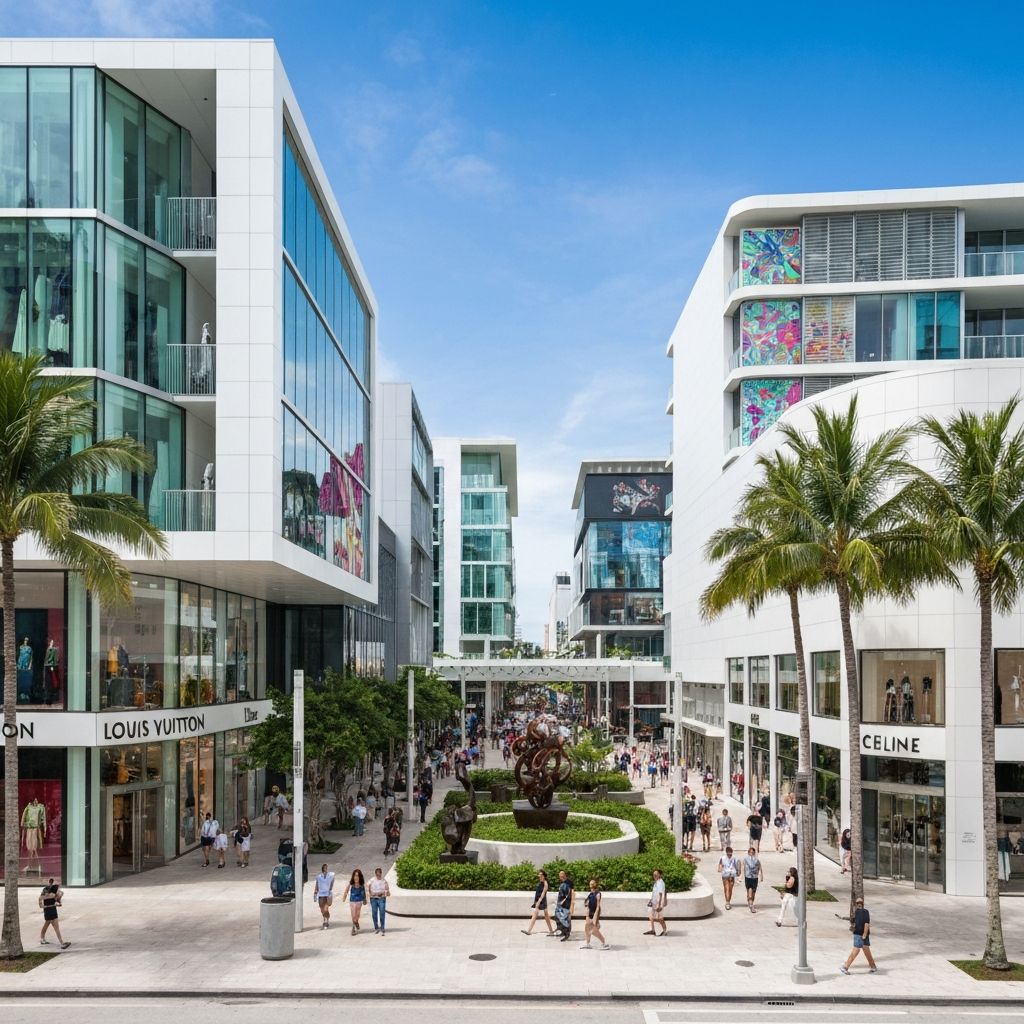 Miami Design District luxury galleries and boutiques