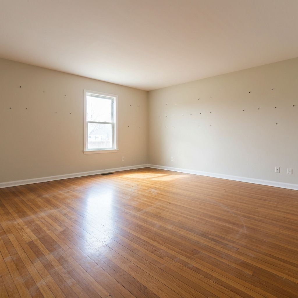 Empty room ready for moving day