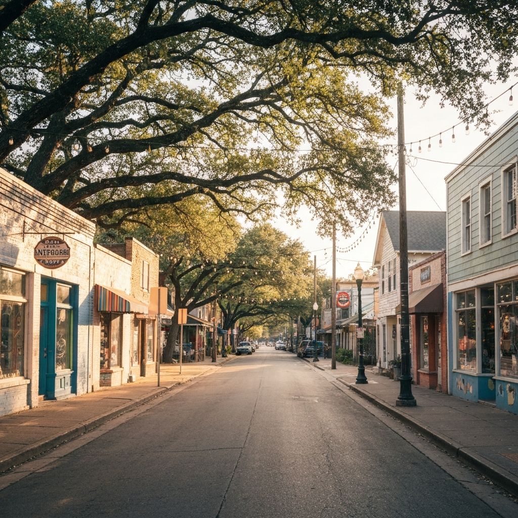 North Loop Boulevard Austin TX vintage shops and bungalows