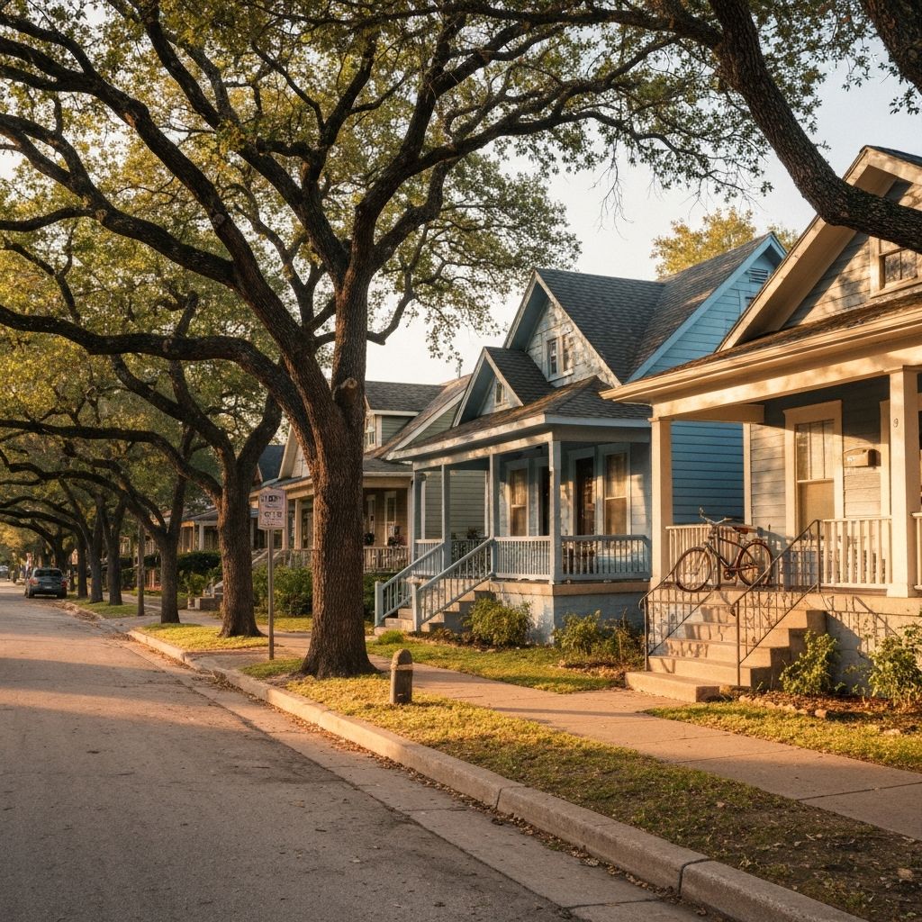 North Loop Austin TX residential bungalows on Woodrow Ave