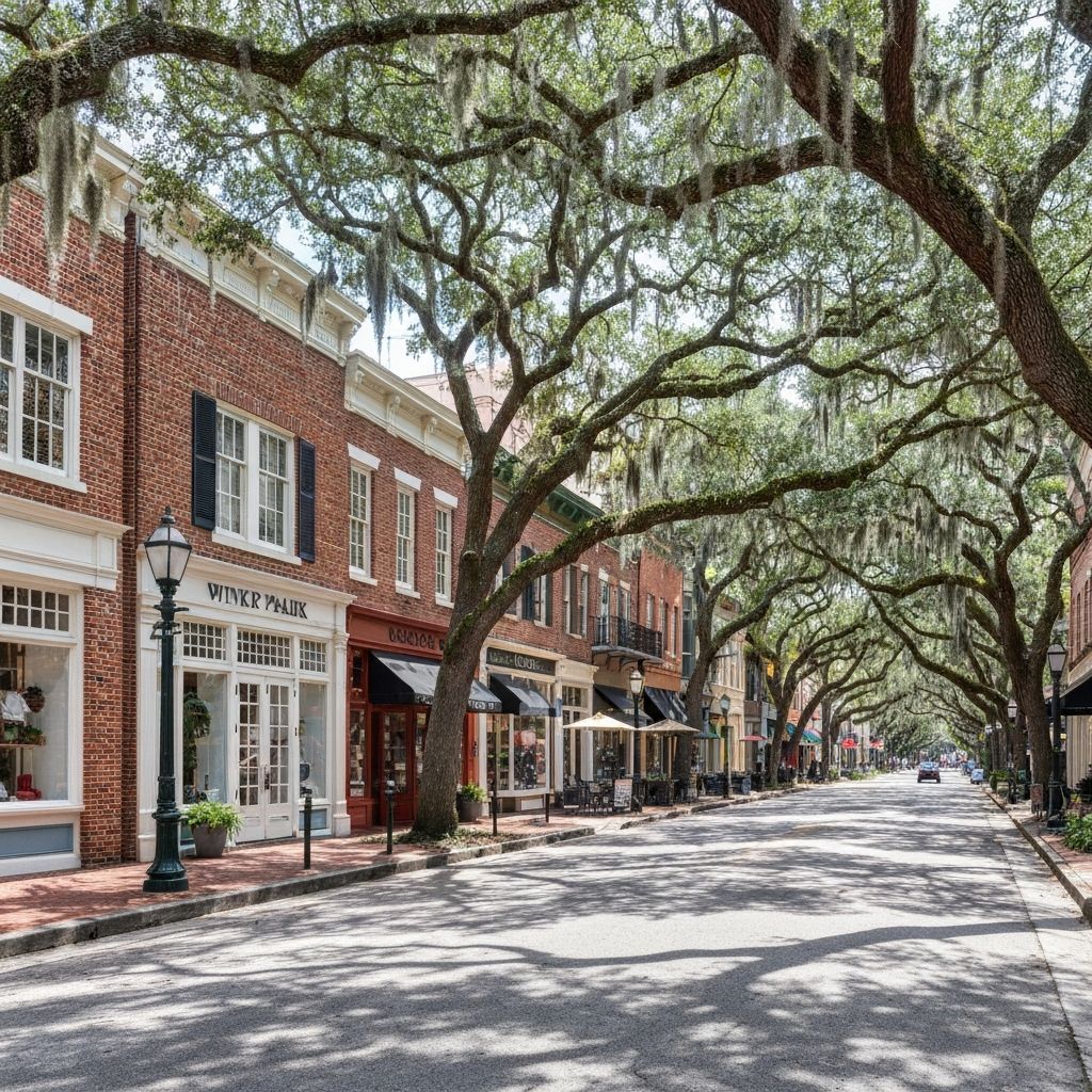 Winter Park neighborhood in Orlando Florida