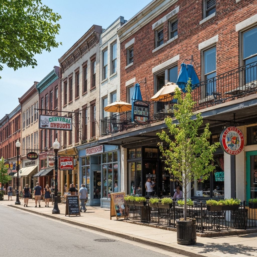 Central Avenue Plaza Midwood Charlotte NC restaurants and shops