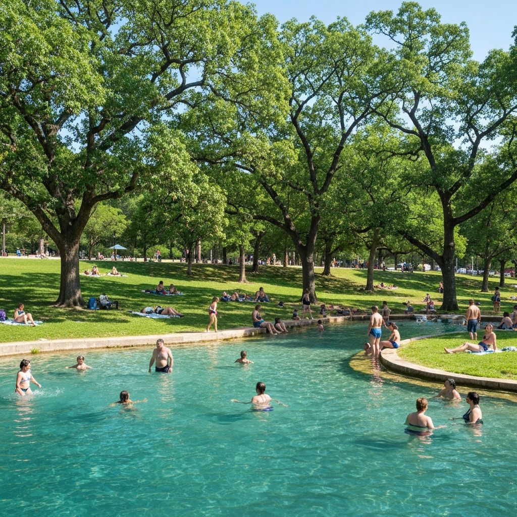 Barton Springs Pool Zilker Park South Austin Texas