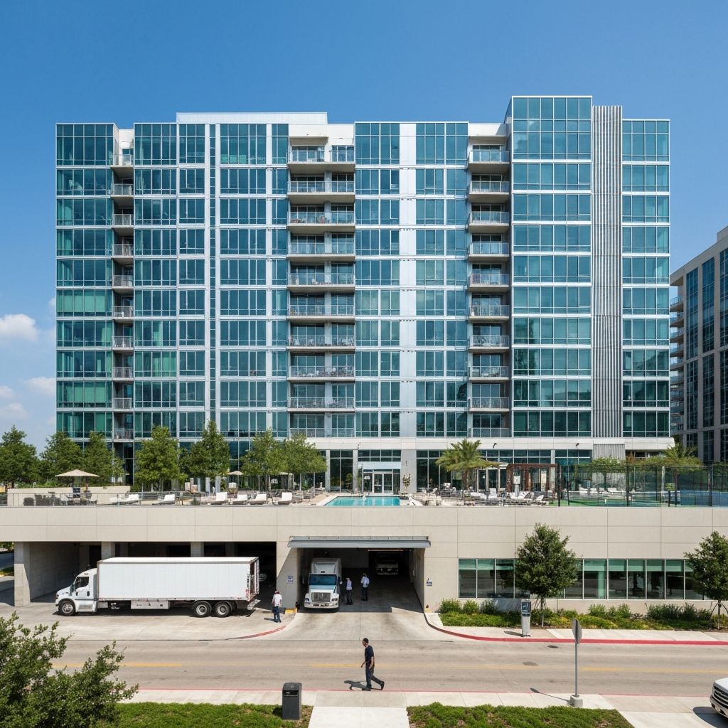 Domain NORTHSIDE Austin luxury apartment high-rise buildings