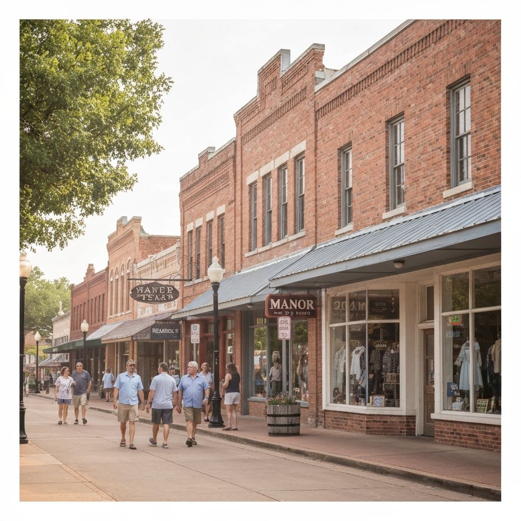 Historic downtown Manor Texas