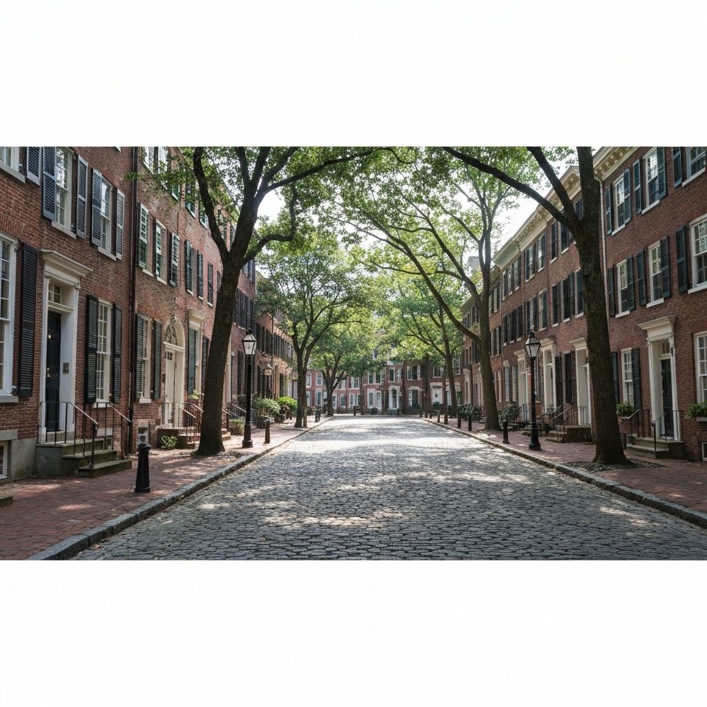 Society Hill Philadelphia colonial homes