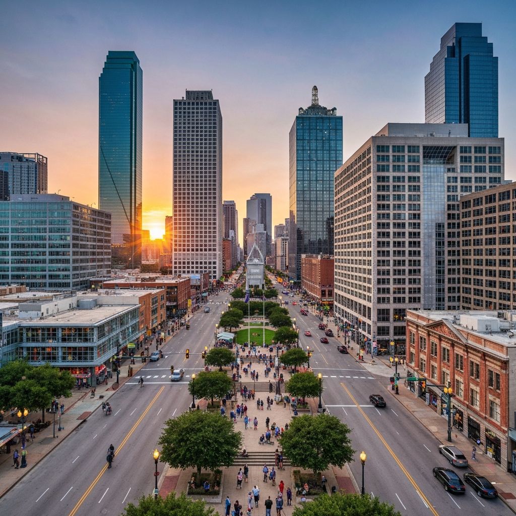 Victory Park Uptown Dallas entertainment district